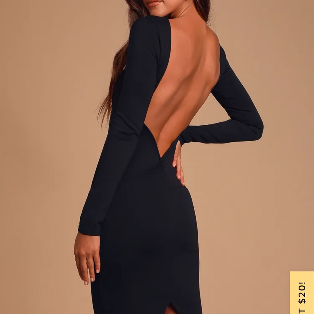 Lulus Va Va Voom backless midi dress
